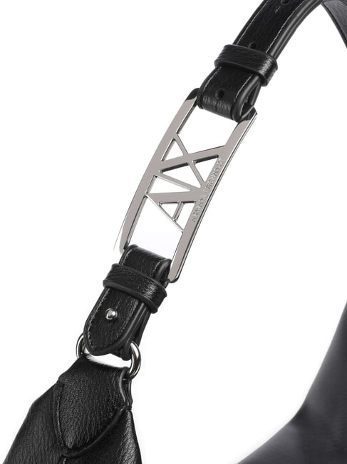 LIZ PEBBLE Geantă de umăr hobo mare negru - Genți femei