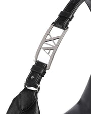ARMANI EXCHANGE LIZ PEBBLE Geantă de umăr hobo mare negru - Genți femei - 3
