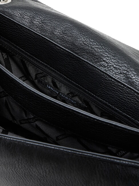 A|X Geantă cu dublă funcție și clapă negru - Genți femei