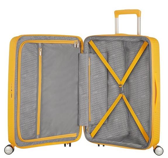 Troler Linia SOUNDBOX, dimensiuni mari, extensibilă goldenyellow - Trolere rigide