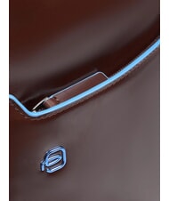 PIQUADRO BLUE SQUARE Rucsac pentru laptop de 14", din piele MAHOGANY - Rucsacuri pentru laptop - 5
