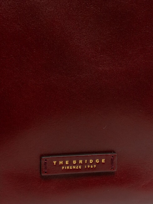 MADDALENA Shopper pe umar, din piele Chianti / Bordeaux / Aur - Genți femei