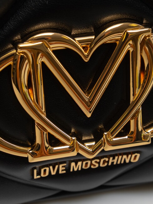 EMBOSSED Geantă de umăr, cu curea de umăr negru - Genți femei