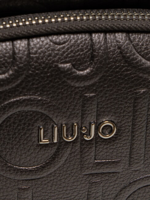 MANHATTAN Rucsac mediu cu logo în relief antracit met. - Genți femei