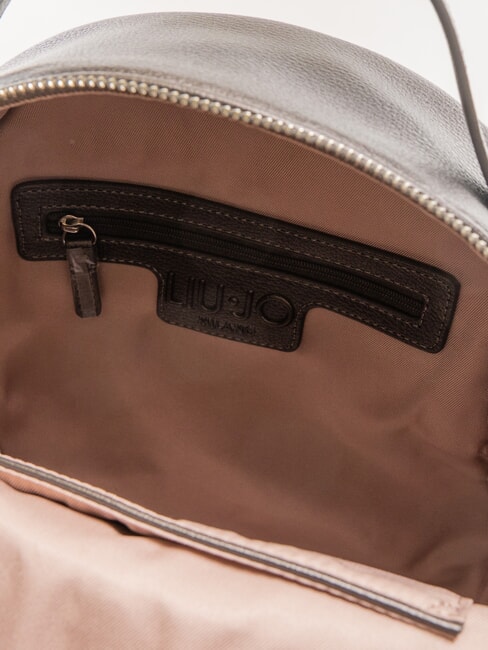 MANHATTAN Rucsac mediu cu logo în relief antracit met. - Genți femei