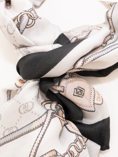 LOGO Stolă cu imprimeu gri ca gheata - Eșarfe