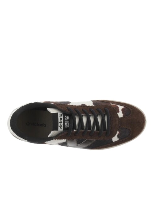 BERLIN Teniși de ciclism cu imprimeu animal alb - Pantofi femei