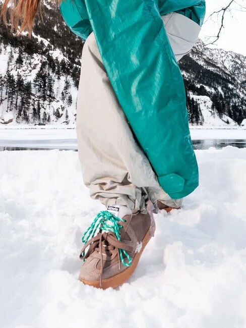 BERLIN Teniși cu talpă caramel viziune - Pantofi femei