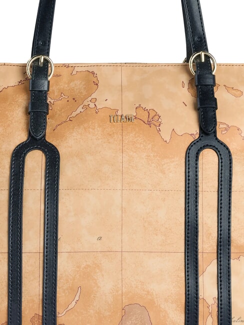 HIGHLAND SOFT Geantă de cumpărături de umăr negru - Genți femei