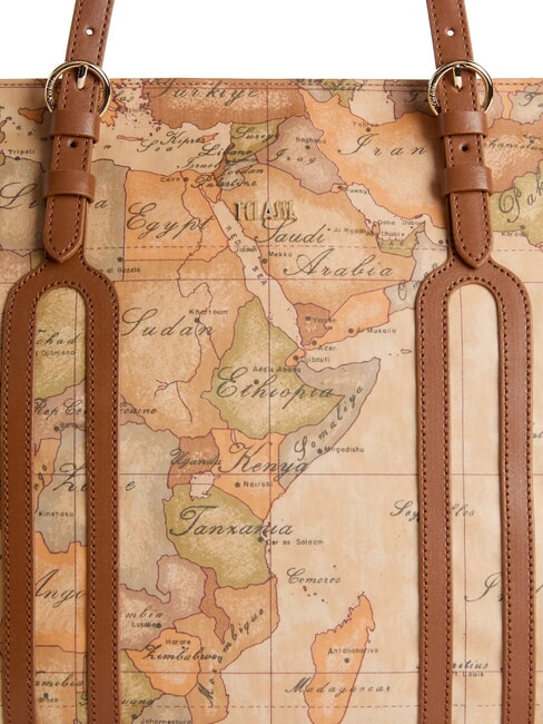 HIGHLAND SOFT Geantă de cumpărături de umăr castan - Genți femei