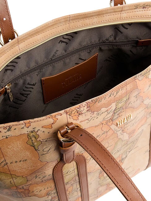 HIGHLAND SOFT Geantă de cumpărături de umăr castan - Genți femei