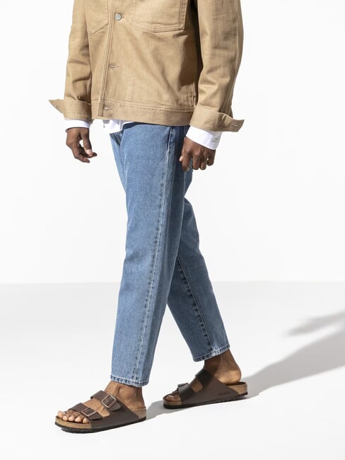 ARIZONA BIRKO FLOR Sandale cu două catarame maro inchis - Pantofi unisex