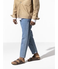 BIRKENSTOCK ARIZONA BIRKO FLOR Sandale cu două catarame maro inchis - Pantofi unisex - 7