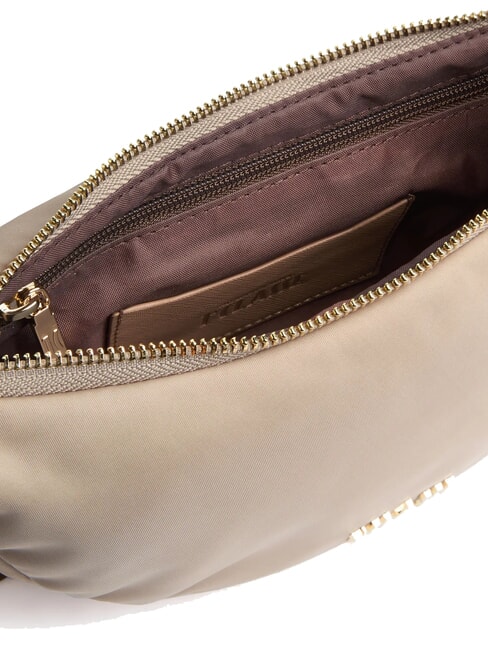 PUFFY NYLON Geantă de umăr mini semilună gri - Genți femei