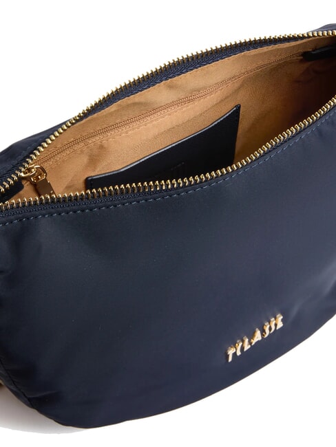 STORMY NYLON Geantă de umăr mică cu semilună albastru de noapte - Genți femei