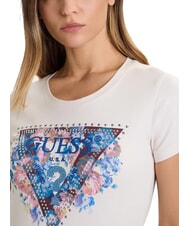 GUESS SS CN PEONY TRIANGLE Tricou cu mânecă scurtă și imprimeu piatră în surdină - tricou - 3