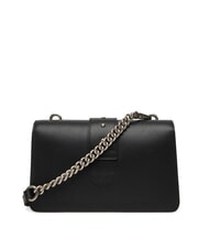 PINKO LOVE ONE CLASSIC Geantă de umăr mini din piele - Genți femei