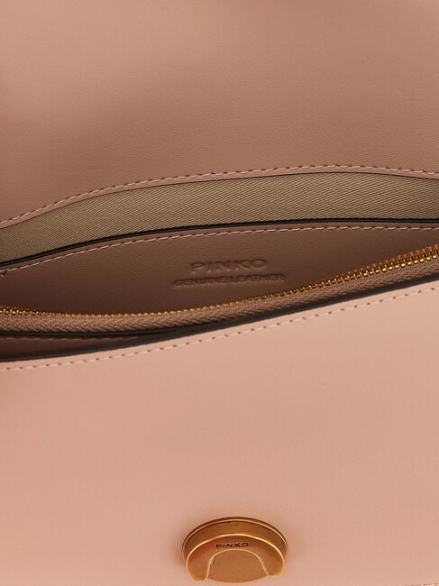 LOVE ONE CLASSIC Geantă de umăr mini din piele pulbere-aur antic - Genți femei