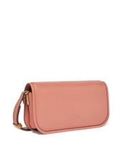 PINKO LOVE BOX Geantă de umăr, din piele Aragon maro-aur antic - Genți femei - 2