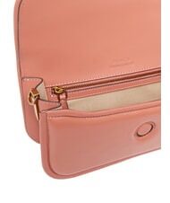 PINKO LOVE BOX Geantă de umăr, din piele Aragon maro-aur antic - Genți femei - 3