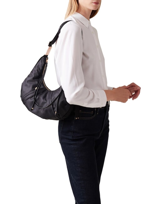 FOLD  Geantă moale de umăr negru închis - Genți femei