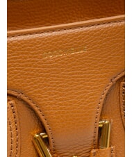 COCCINELLE YORK Geantă de m&acirc;nă din piele ciocănită CUIR - Genți femei - 4