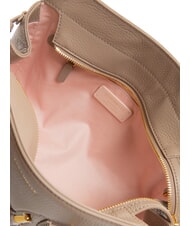 COCCINELLE YORK Geantă de m&acirc;nă din piele ciocănită taupe cald - Genți femei - 6