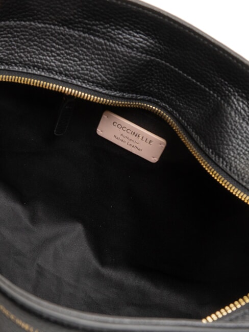 YORK Geantă de mână din piele cu cataramă negru - Genți femei