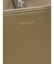 COCCINELLE SWAP Geantă din piele cu curea de umăr verde laur - Genți femei - 5