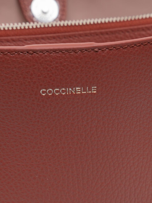 SWAP Geantă din piele cu curea de umăr coniac - Genți femei