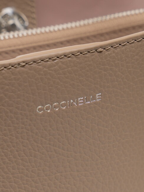 SWAP Geantă din piele cu curea de umăr taupe cald - Genți femei