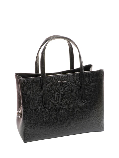 SWAP Geantă din piele cu curea de umăr negru - Genți femei