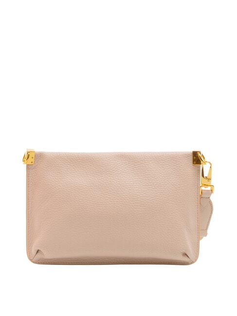 HYLE Geantă mică de umăr din piele plată rozete - Genți femei