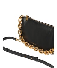 COCCINELLE ISIDE Geantă mică de umăr din piele negru - Genți femei - 3