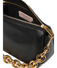 COCCINELLE ISIDE Geantă mică de umăr din piele negru - Genți femei - 6