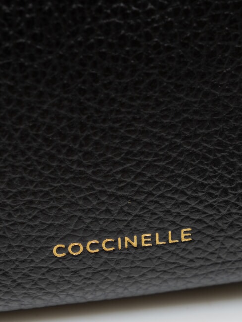 ISIDE Geantă de umăr din piele cu curea de umăr negru - Genți femei