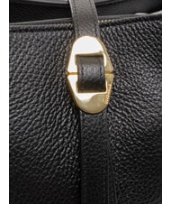 COCCINELLE CHARA Geantă de umăr din piele negru - Genți femei - 5