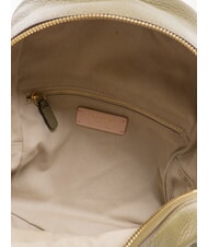 COCCINELLE JEN Rucsac rotund din piele cu buzunar verde laur - Genți femei - 6