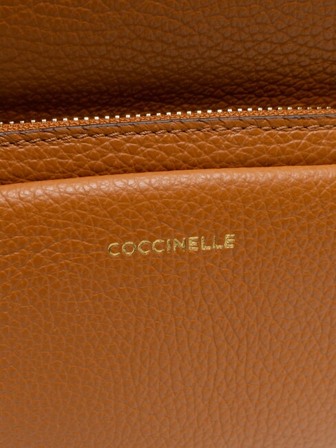 JEN Rucsac rotund din piele cu buzunar CUIR - Genți femei