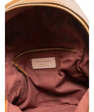 COCCINELLE JEN Rucsac rotund din piele cu buzunar CUIR - Genți femei - 6