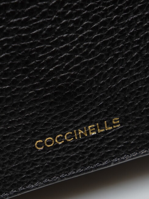 ERIS Geantă de umăr mini din piele negru - Genți femei