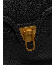 COCCINELLE MARVIN Geantă mini din piele cu curea de umăr negru - Genți femei - 5