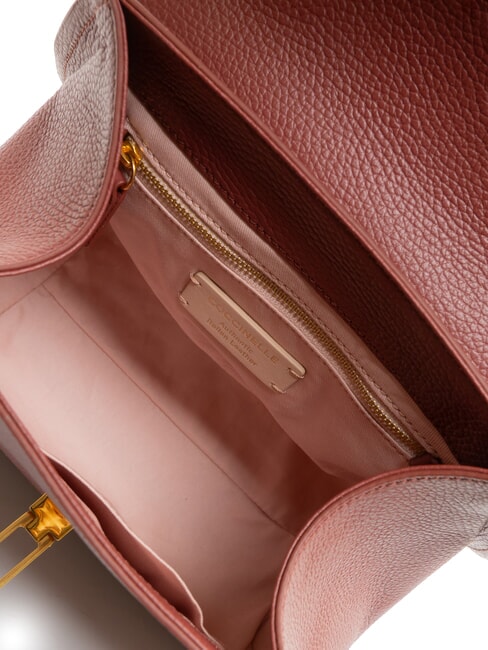 MARVIN Geantă de mână din piele cu curea de umăr coniac - Genți femei