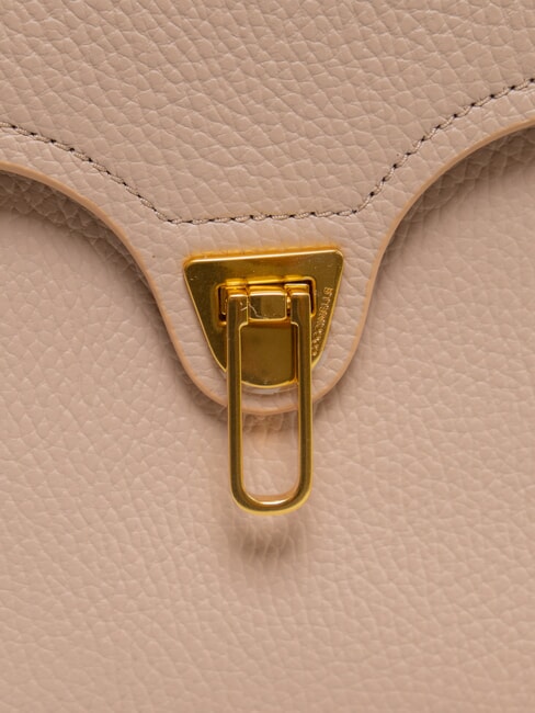 MARVIN Geantă de mână din piele cu curea de umăr rozete - Genți femei