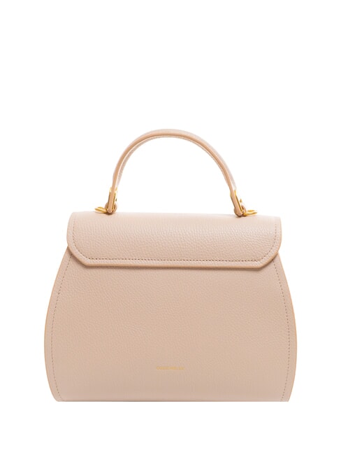 MARVIN Geantă de mână din piele cu curea de umăr rozete - Genți femei