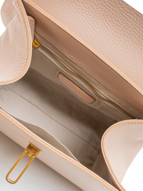 MARVIN Geantă de mână din piele cu curea de umăr rozete - Genți femei