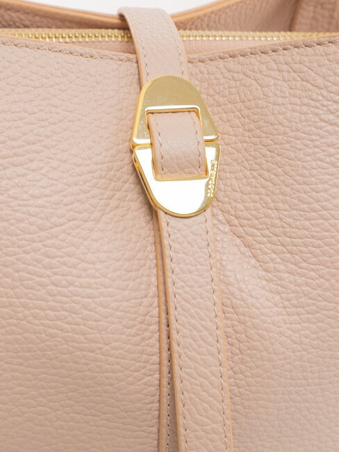 CHARA Geantă de umăr din piele rozete - Genți femei