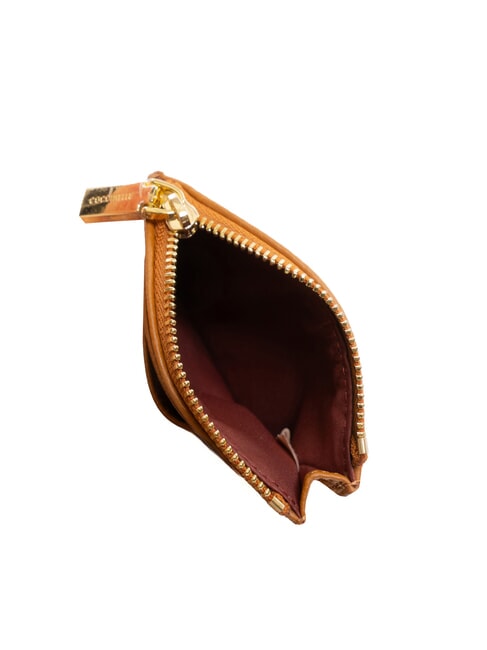 ROUNDED PRINTED Portcard mic din piele cu fermoar CUIR - Portofele femei