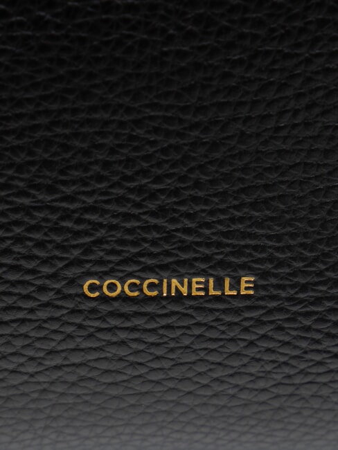 KLICHE Geantă de mână din piele cu curea de umăr negru - Genți femei