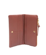 COCCINELLE SOFTY Portofel mare din piele coniac - Portofele femei - 2